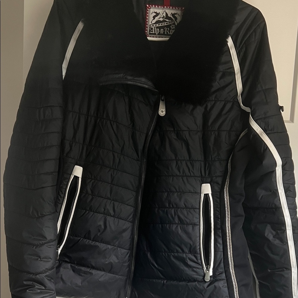 Alp N Rock Black Jacket with White Trim